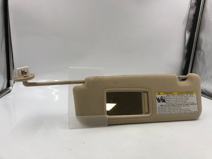 2010-2011 Lexus ES350 Driver Sun Visor Tan Illumination OEM B04B40086