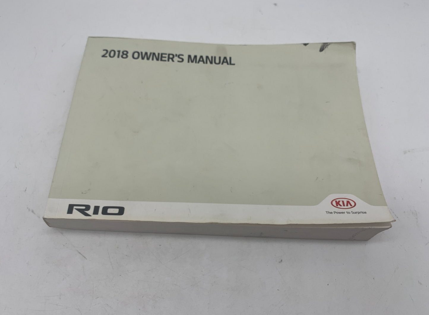2018 Kia Rio Owners Manual OEM