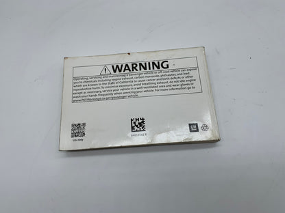 2018 GMC Sierra Owners Manual OEM R01B09039