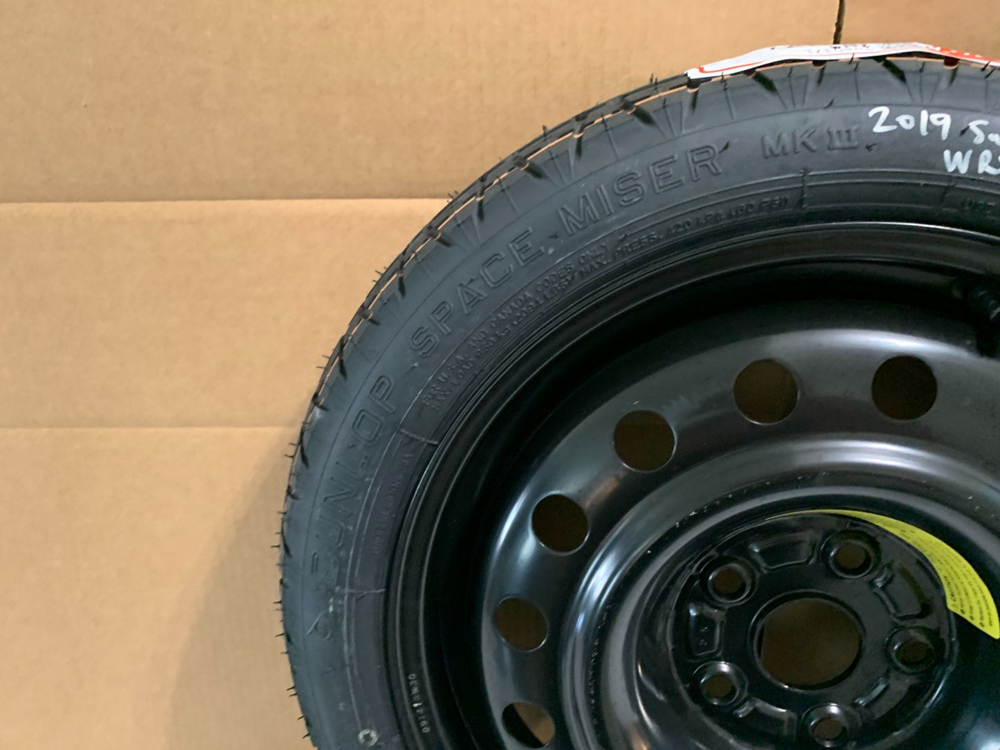 2015-2021 Subaru WRX 17" Spare Tire Wheel Compact Donut T145/70D17