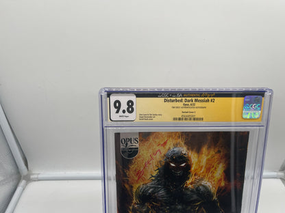 Disturbed Dark Messiah #2 CGC 9.8 JSA Signature Series Tim Seeley