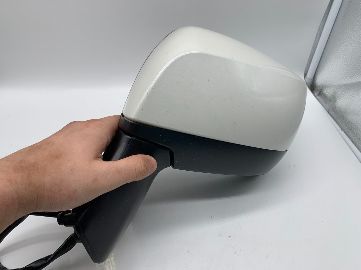 2014-2016 Subaru Forester Driver Side Power Door Mirror White OEM C02B05022
