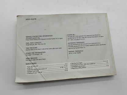 2013 Hyundai Sonata Owners Manual Set with Case OEM C03B22055