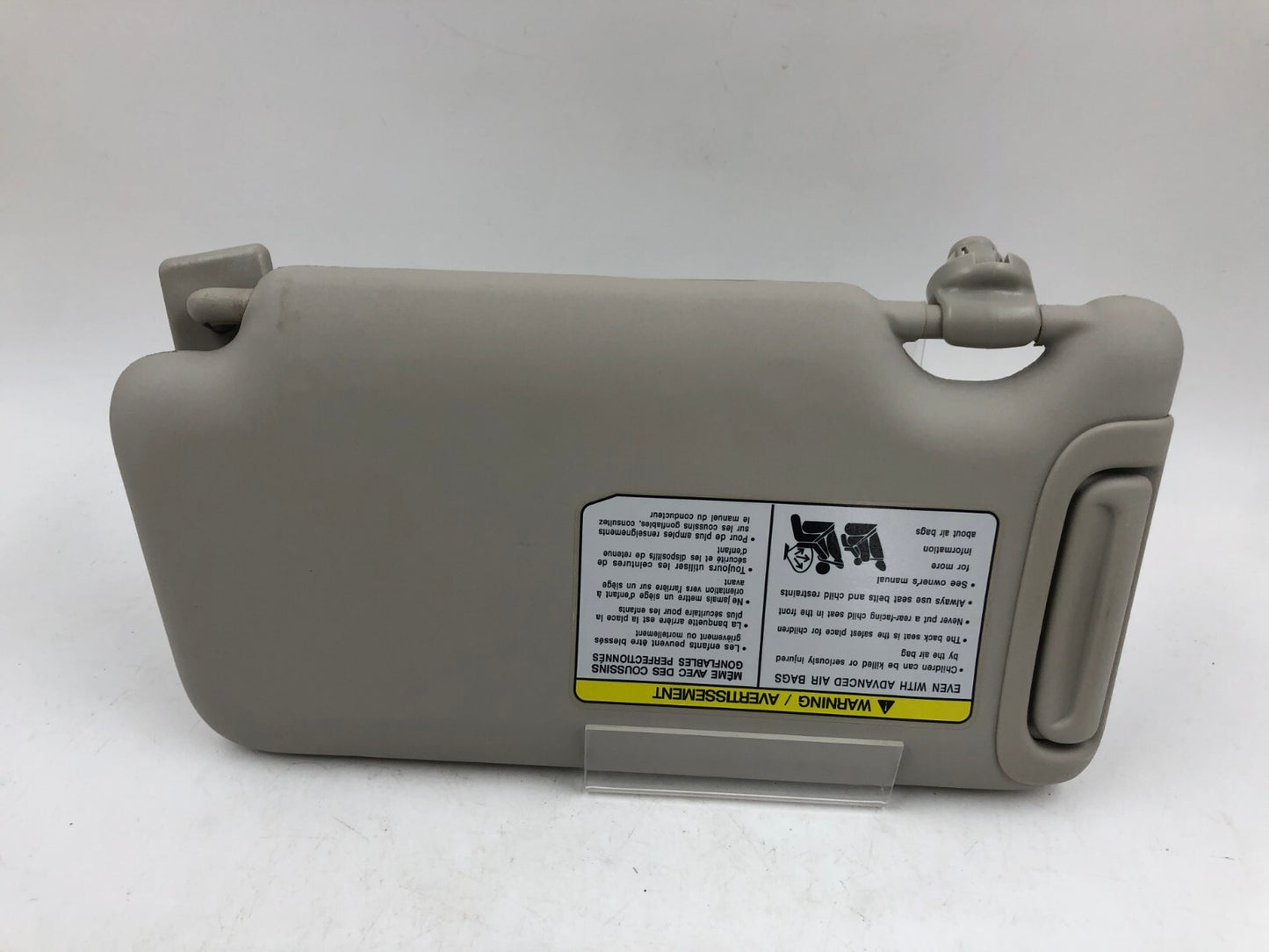 2012-2015 Nissan Versa Passenger Sun Visor Gray OEM A02B34005