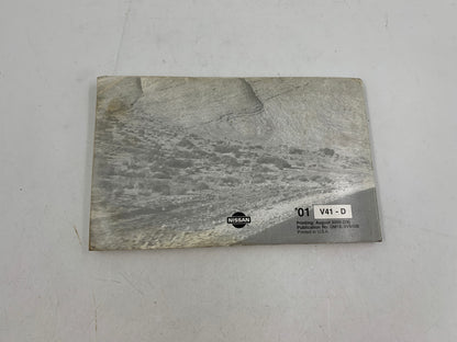 2001 Nissan Quest Owners Manual with Case OEM E02B17025