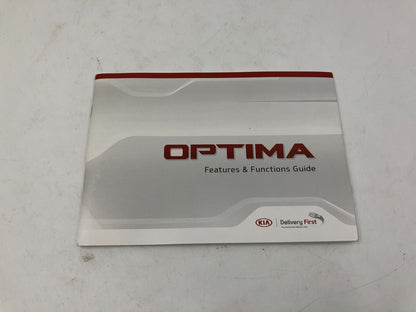 2018 Kia Optima Owners Manual Set with Case OEM A04B05008