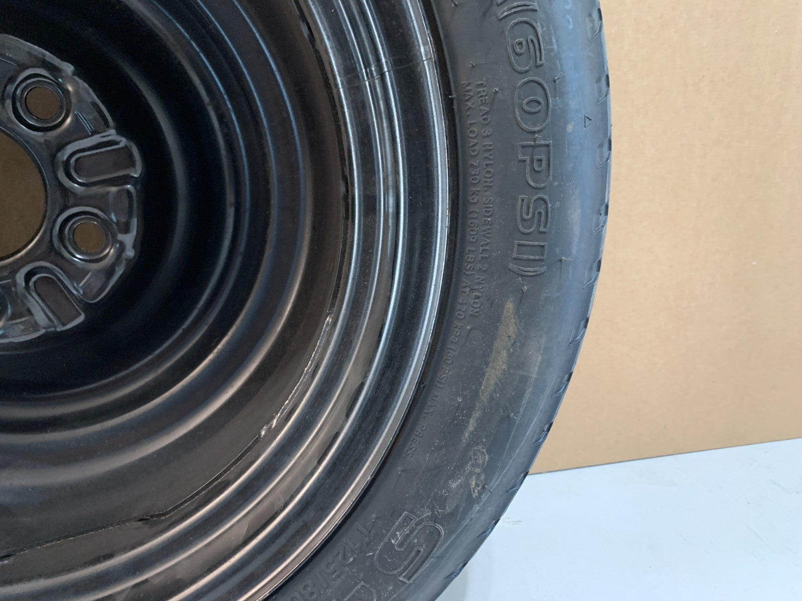 2006-2014 Hyundai Sonata 16" Spare Tire Compact Donut OEM T125/80D16 OEM