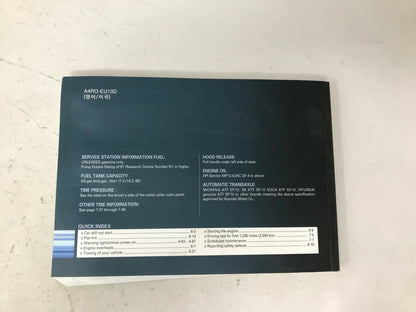 2011 Hyundai Sonata Hybrid Owners Manual Includes Case OEM B03B41072
