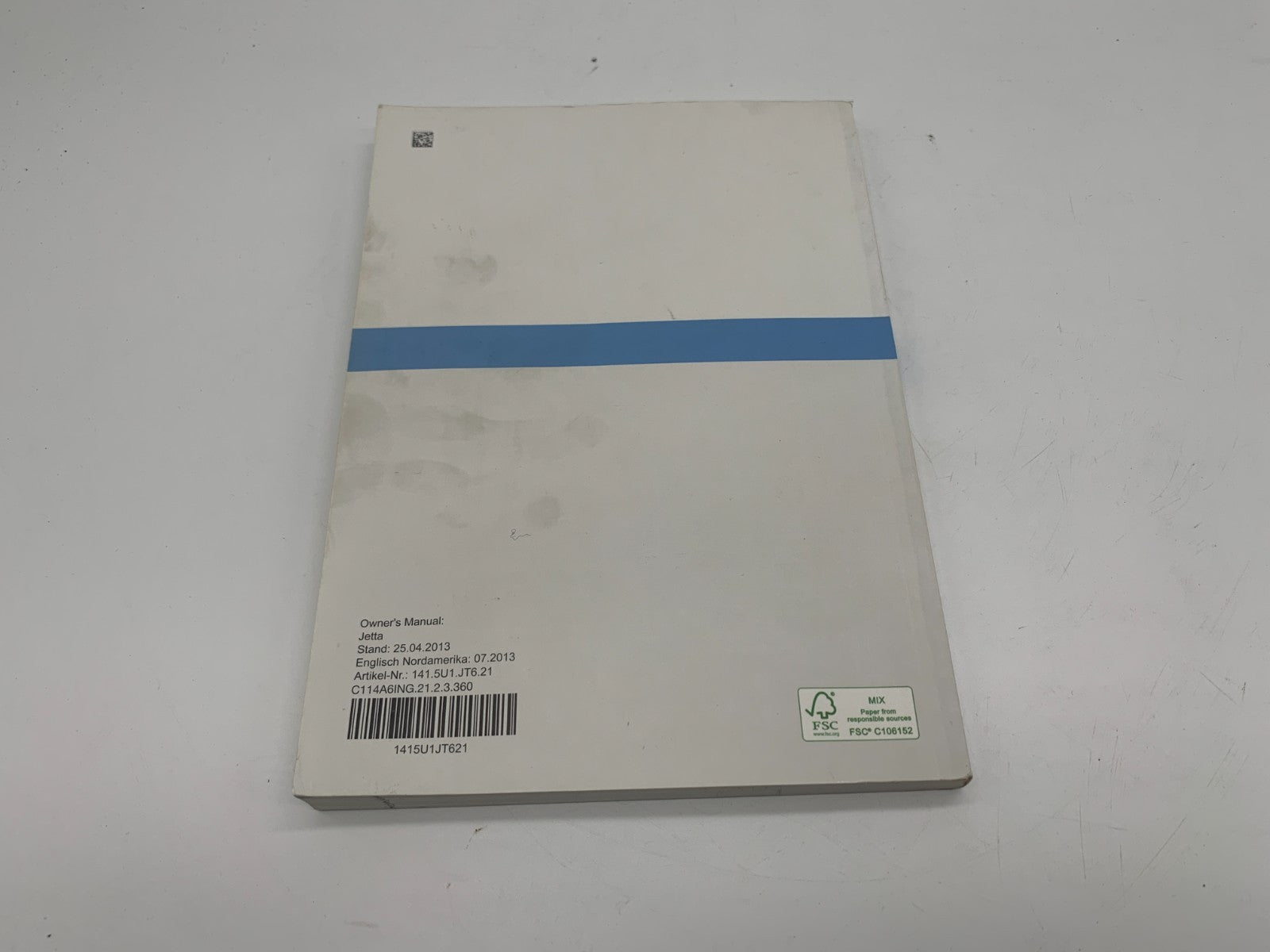 2014 Volkswagen Jetta Owners Manual Set with Case OEM A02B48075