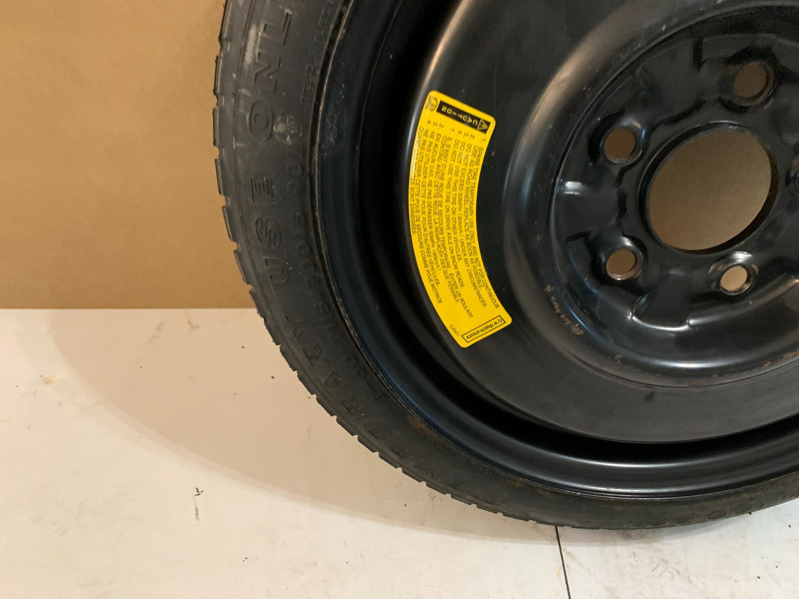 2004-2009 Mazda 3 Mazda3 15" Spare Tire Compact Donut T115/70D15