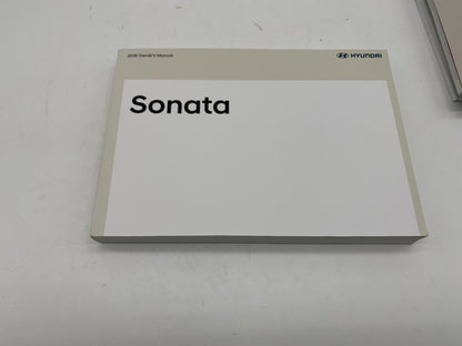 2018 Hyundai Sonata Owners Manual Set with Case OEM A04B42009