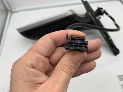 2009 Audi A4 Driver Side View Power Door Mirror Silver OEM