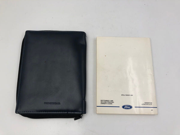 1999 Ford Windstar Owners Manual Handbook with Case OEM C03B10054