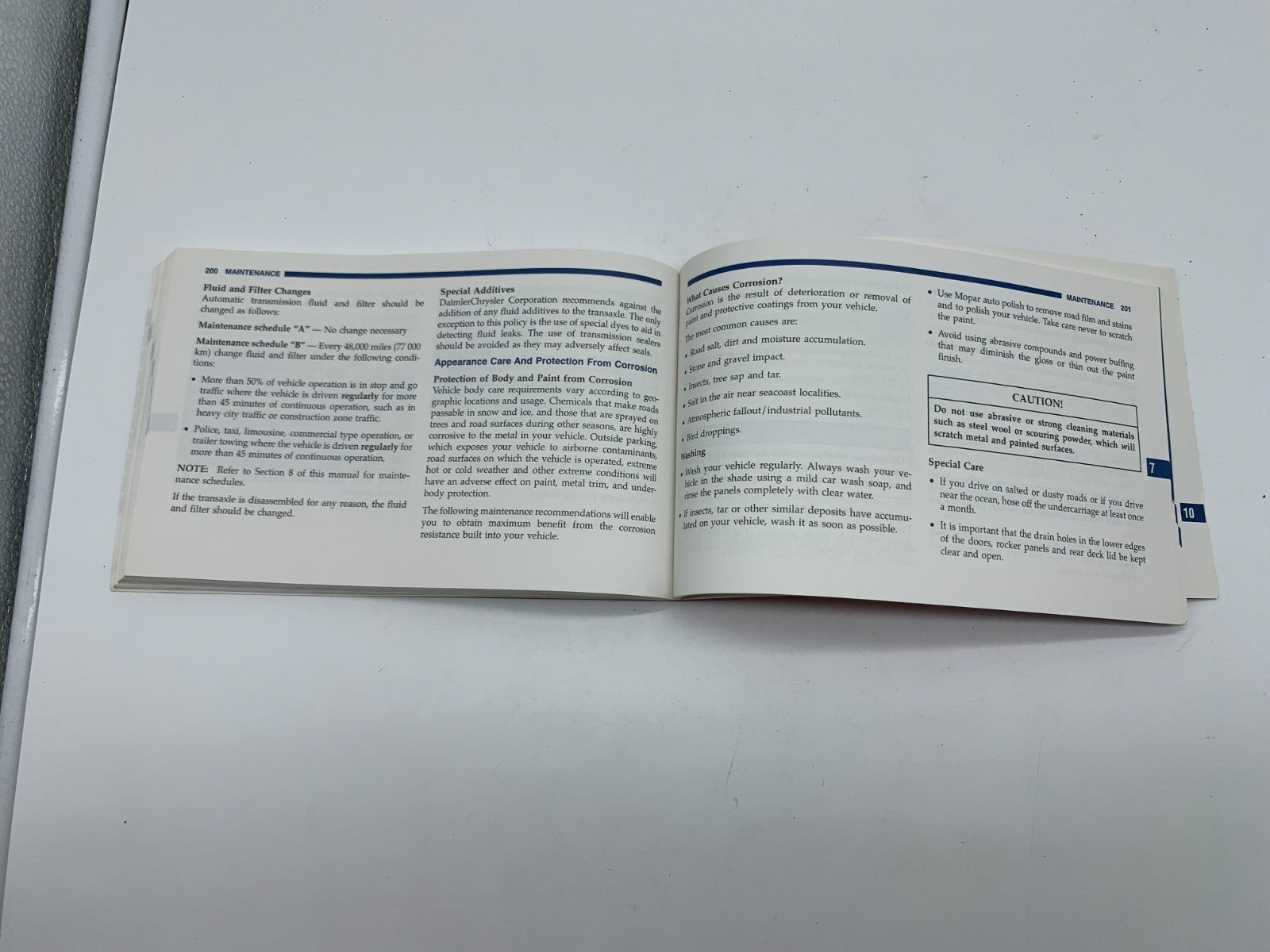 2001 Dodge Intrepid Owners Manual OEM A01B36043