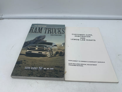 2015 Ram 1500 Owners Manual Users Guide OEM
