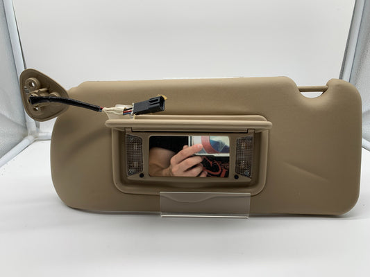 2007-2009 Cadillac SRX Driver Sun Visor Tan Illuminated OEM B03B35090