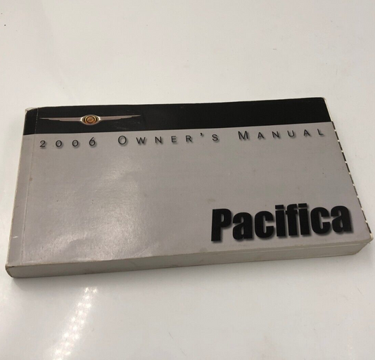2006 Chrysler Pacifica Owners Manual OEM D04B02085
