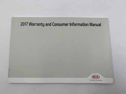 2017 Kia Sedona Owners Manual Set with Case OEM D02B64004