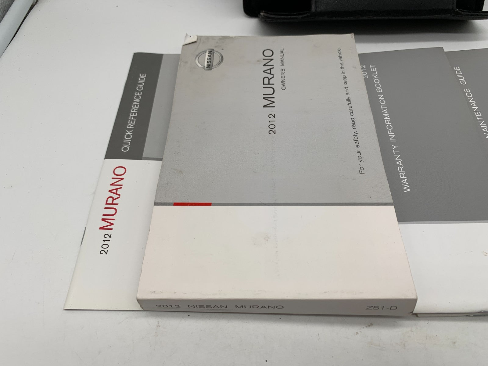 2012 Nissan Murano Owners Manual Set with Case OEM