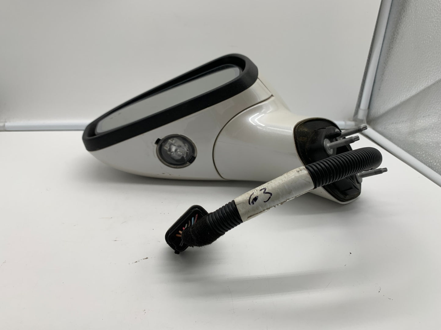 2019-2020 Ford Fusion Driver Side View Power Door Mirror White BSA OEM C03B70010