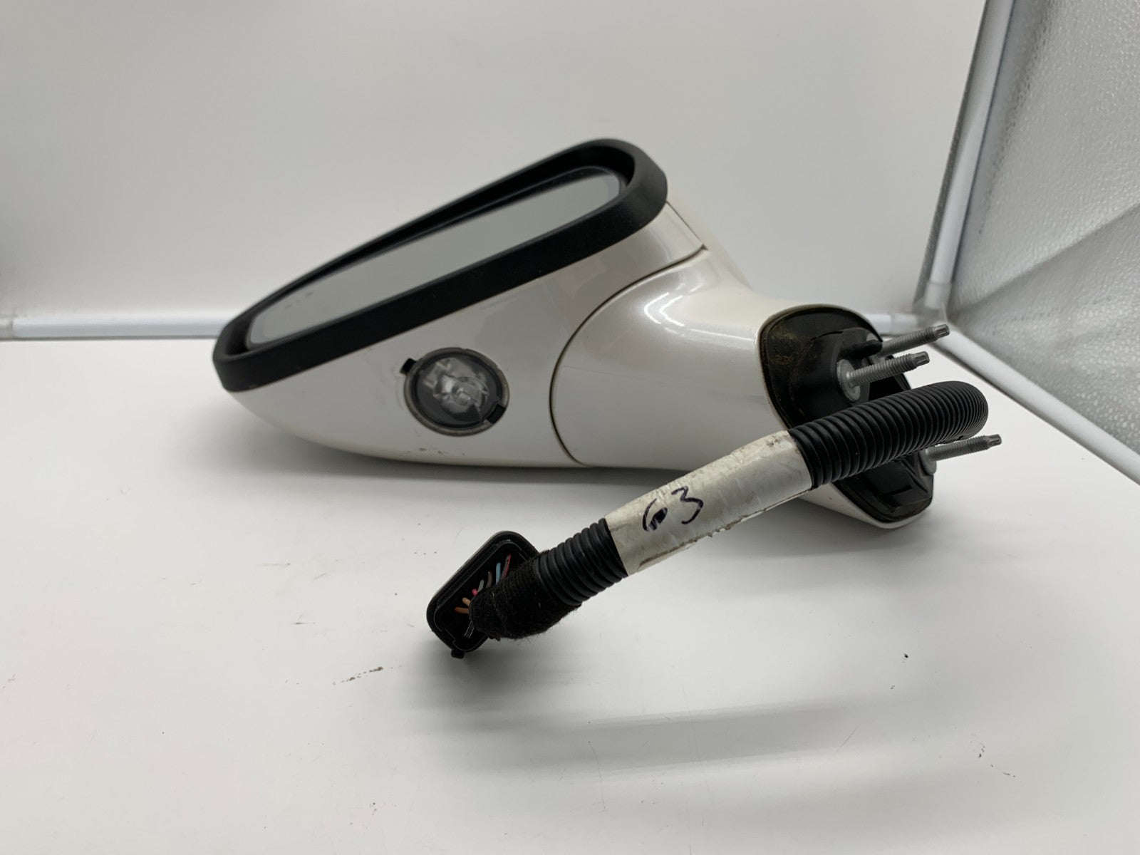 2019-2020 Ford Fusion Driver Side View Power Door Mirror White BSA OEM C03B70010