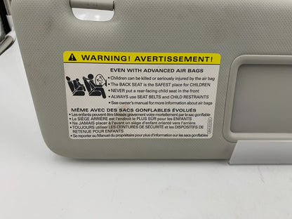 2009-2012 Audi A4 Passenger Sun Visor Gray Illuminated OEM B01B53008