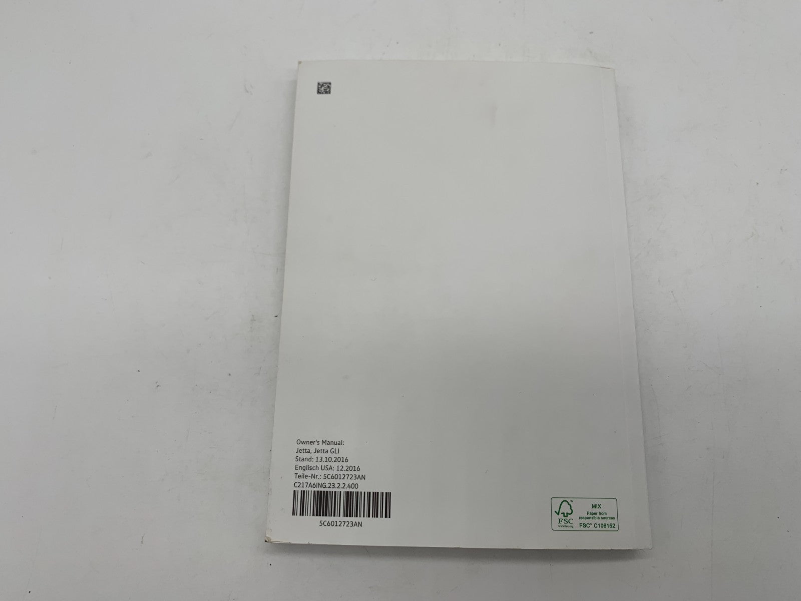 2017 Volkswagen Jetta GLI Owners Manual Set with Case OEM E04B07069