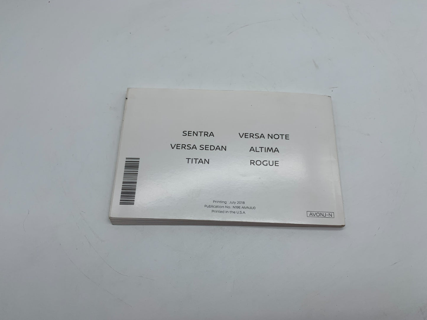 2019 Nissan Rogue Owners Manual Set OEM C03B08007