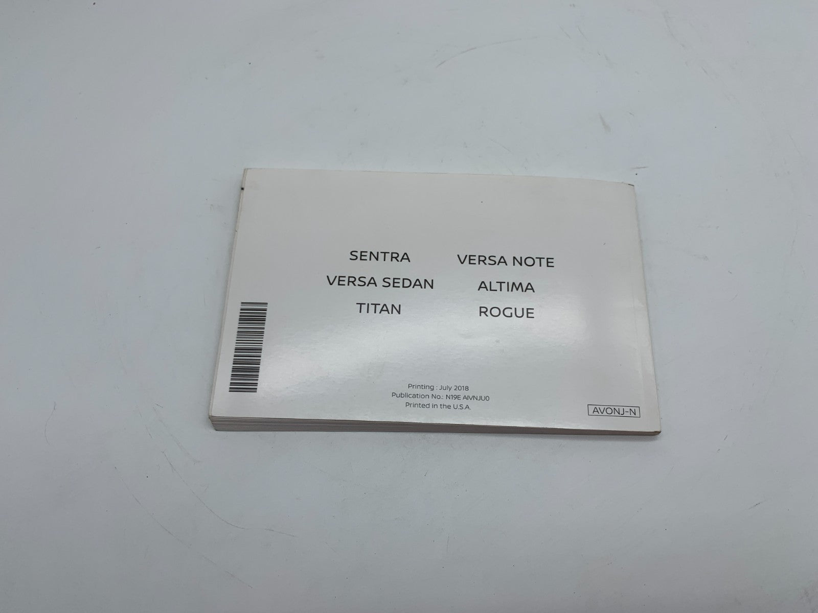 2019 Nissan Rogue Owners Manual Set OEM C03B08007