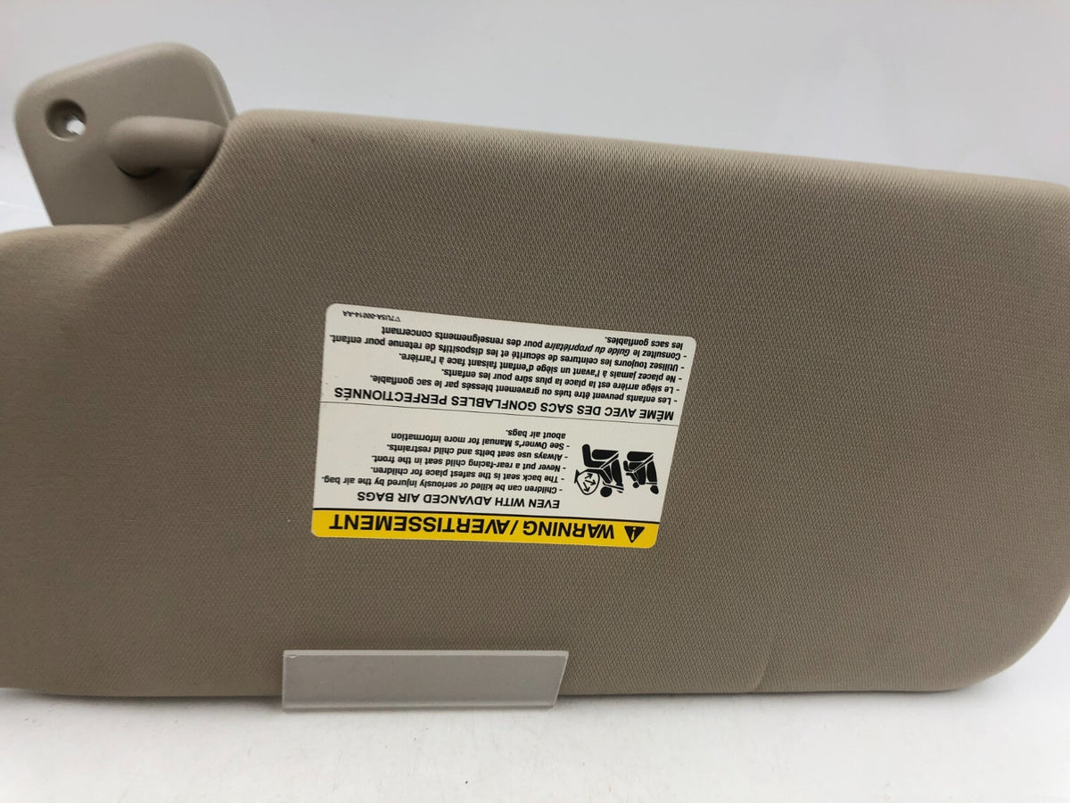 2009-2012 Ford Flex Passenger Sun Visor Shade Tan Illuminated OEM G04B50052