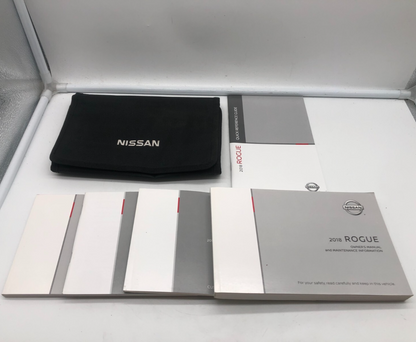 2018 Nissan Rogue Owners Manual Set with Case OEM A03B35058