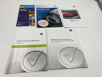 2017 Volkswagen Jetta GLI Owners Manual Set with Case OEM D04B25087