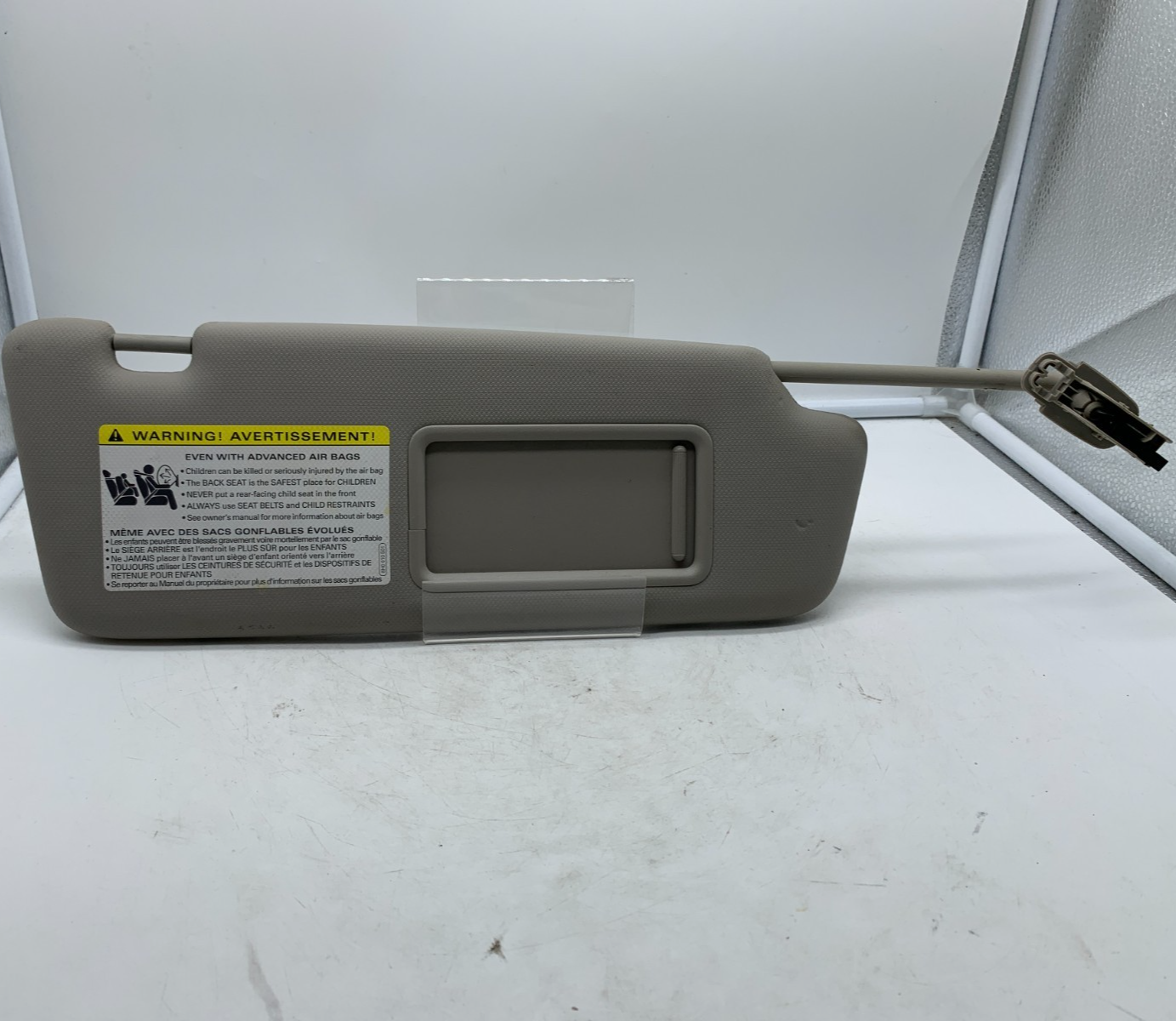 2009-2012 Audi A4 Passenger Sun Visor Gray Illuminated OEM B01B12002