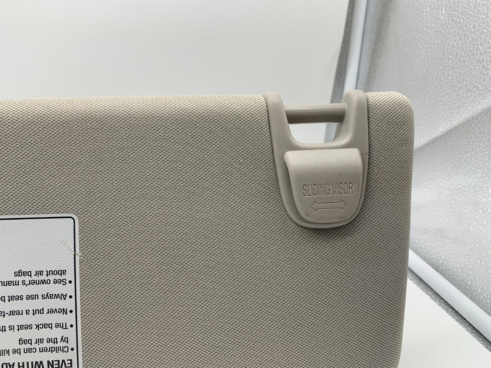 2013-2019 Nissan Altima Passenger Sun Visor Gray Illumination OEM A04B48004
