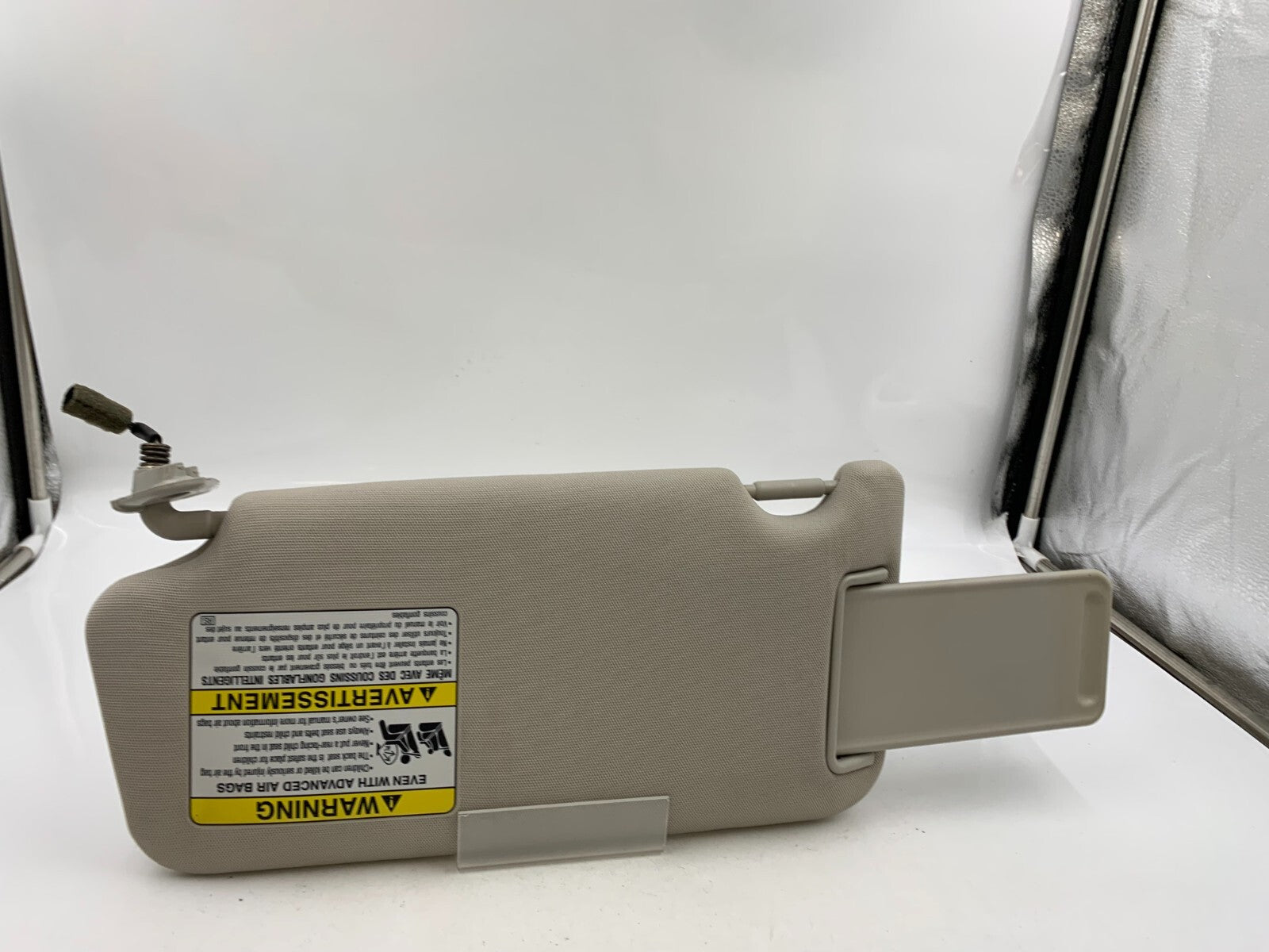 2010-2014 Subaru Legacy Passenger Sun Visor Gray OEM B03B31004