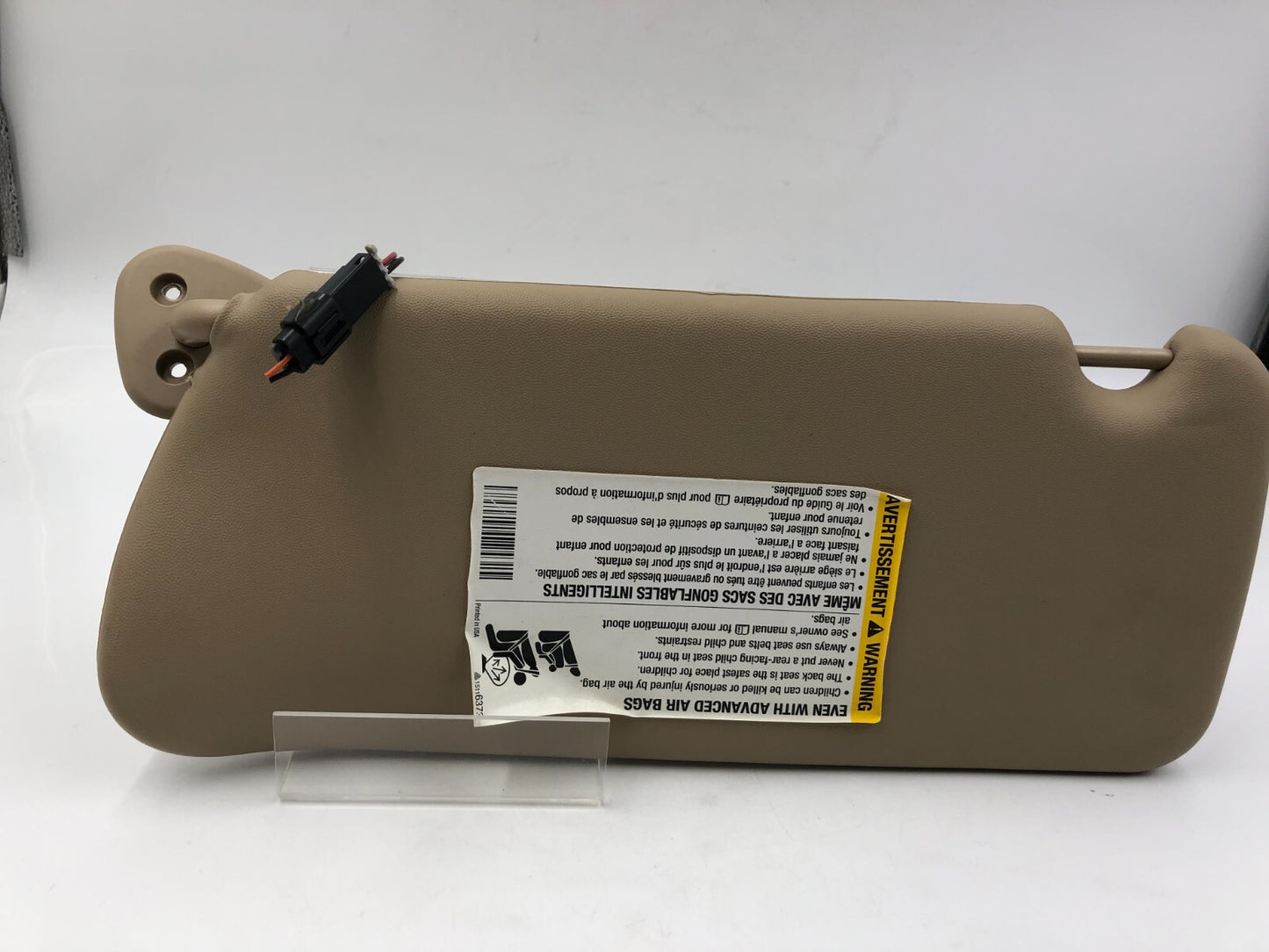 2004-2009 Cadillac SRX Passenger Sun Visor Beige Illuminated OEM A02B14092