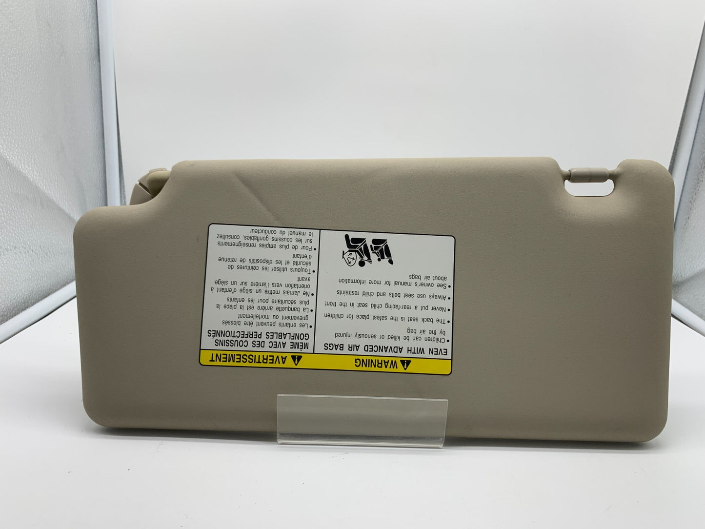 2008-2010 Nissan Rogue Passenger Sun Visor Beige OEM B04B43004