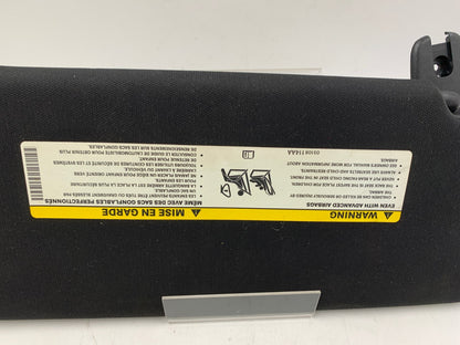 2015 Chrysler 200 Driver Sun Visor Black OEM A02B03025