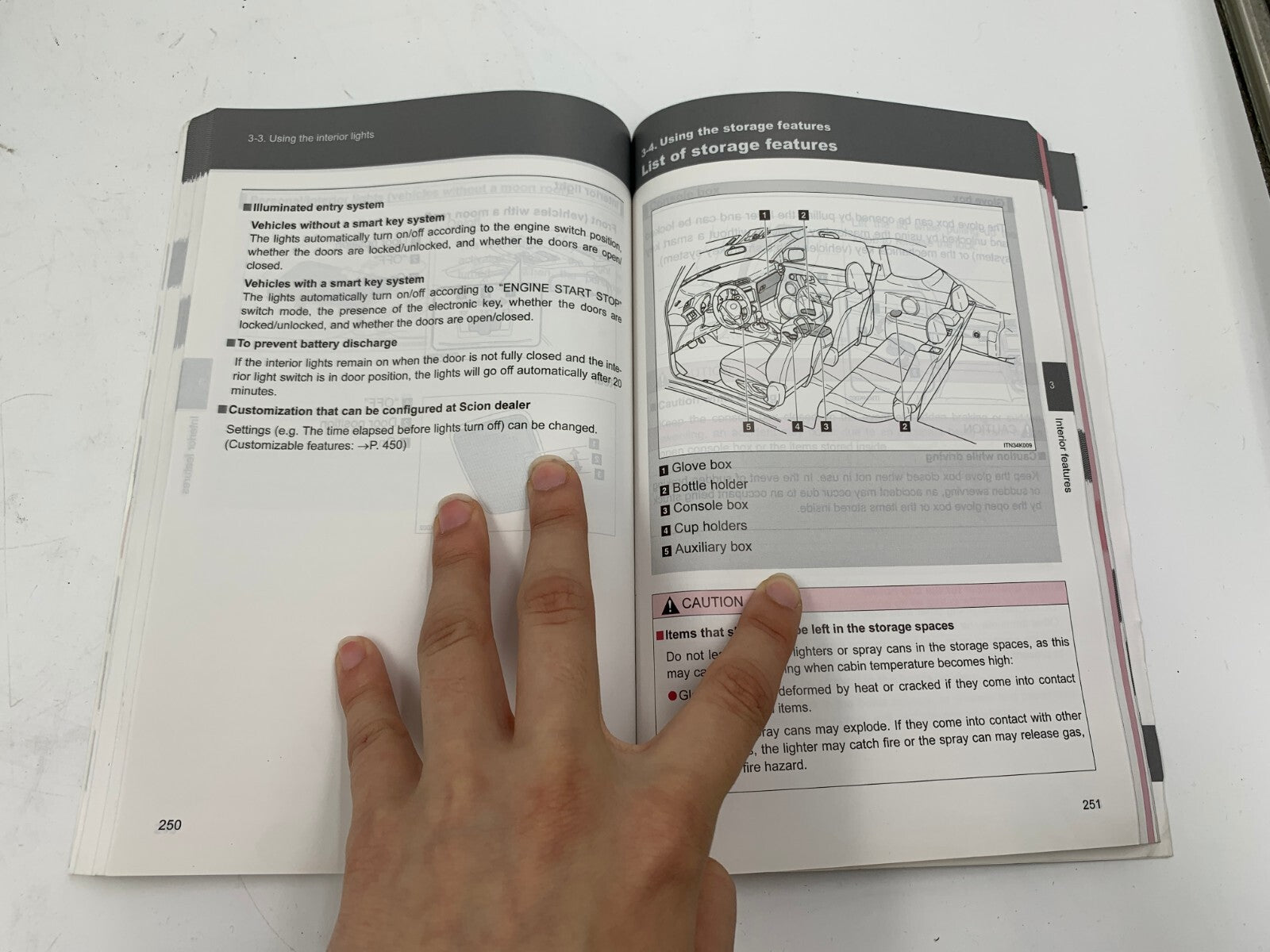 2013 Scion tC Owners Manual Set with Case OEM A02B37003