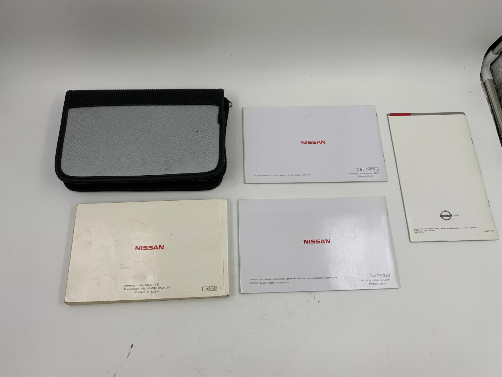 2008 Nissan Maxima Owners Manual Set with Case OEM C03B32006
