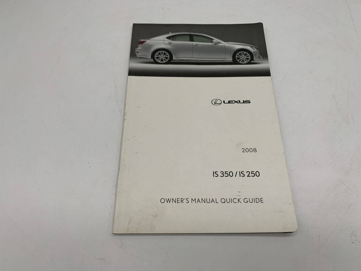 2008 Lexus IS250 IS350 IS 250 IS 350 Owners Manual Set with Case OEM R01B50021