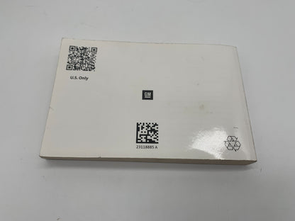 2015 Chevrolet Trax Owners Manual OEM A02B41012