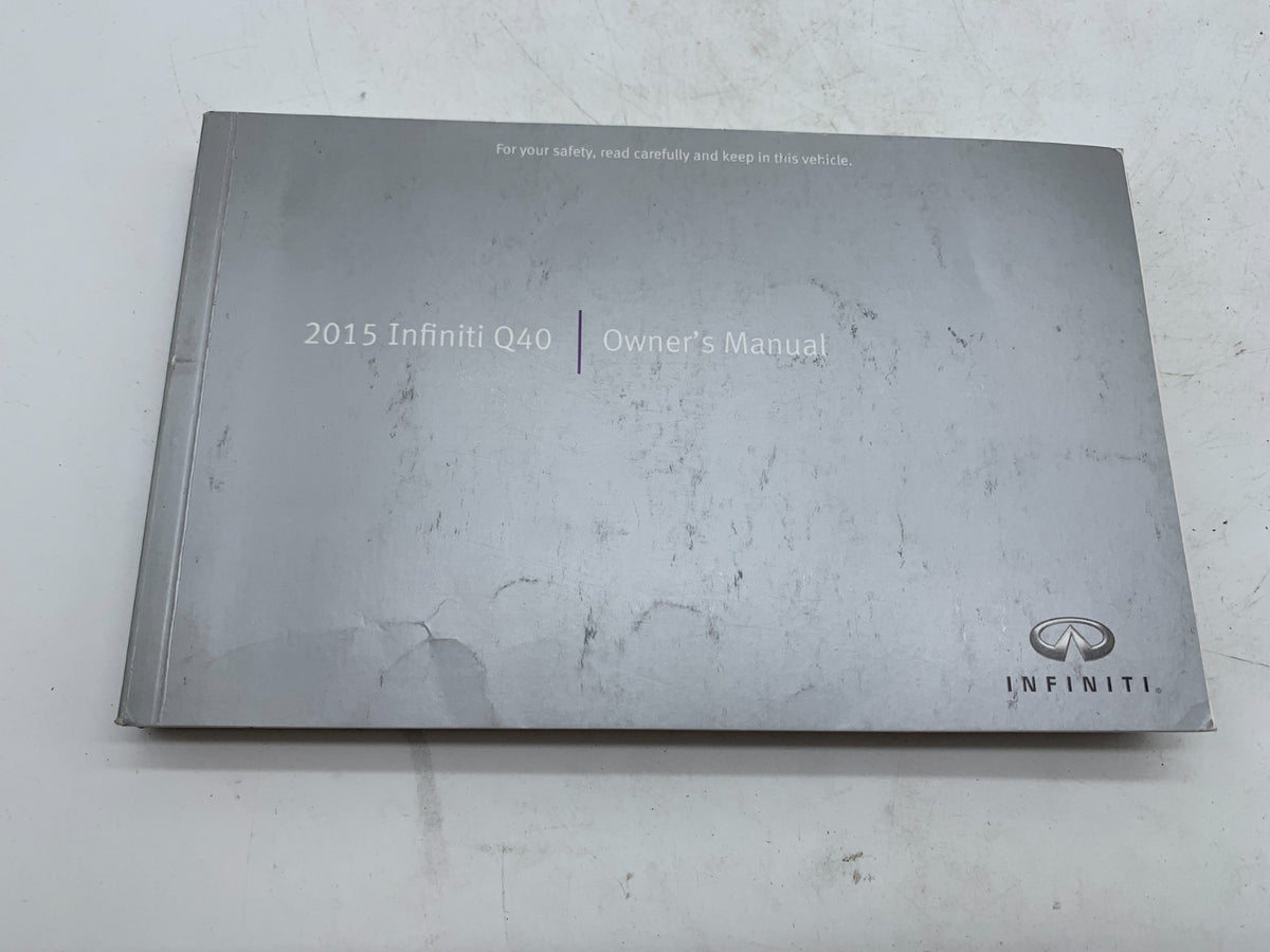 2015 Infiniti Q40 Q 40 Owners Manual Set OEM A01B01016
