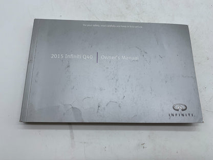 2015 Infiniti Q40 Q 40 Owners Manual Set OEM A01B01016