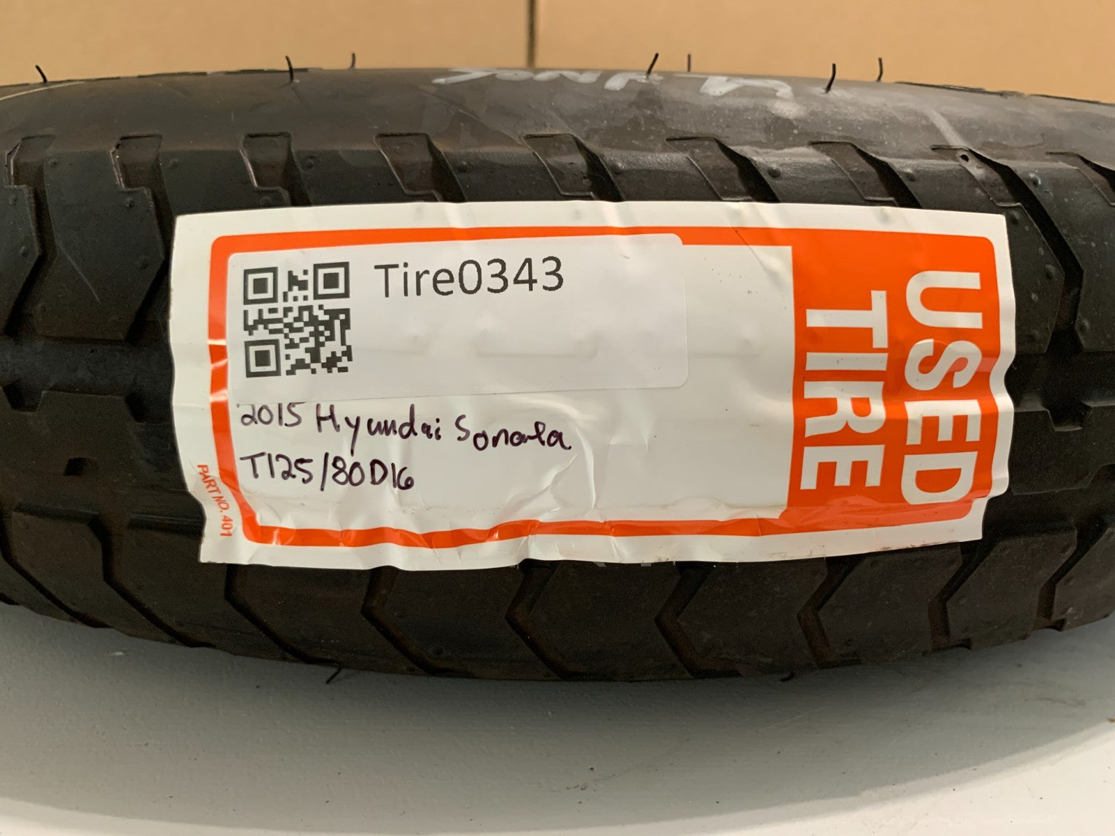 2015-2020 Hyundai Sonata 16" Spare Tire Wheel Compact Donut T125/80D16 OEM