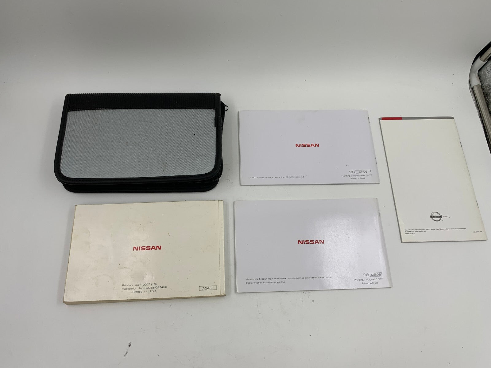 2008 Nissan Maxima Owners Manual Set with Case OEM C03B32006