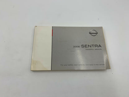 2008 Nissan Sentra Owners Manual Set with Case OEM D02B61006
