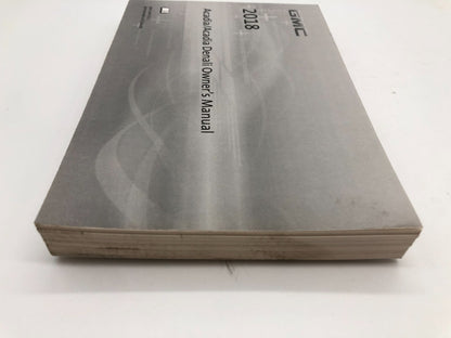 2018 GMC Acadia Owners Manual Set OEM B03B11060