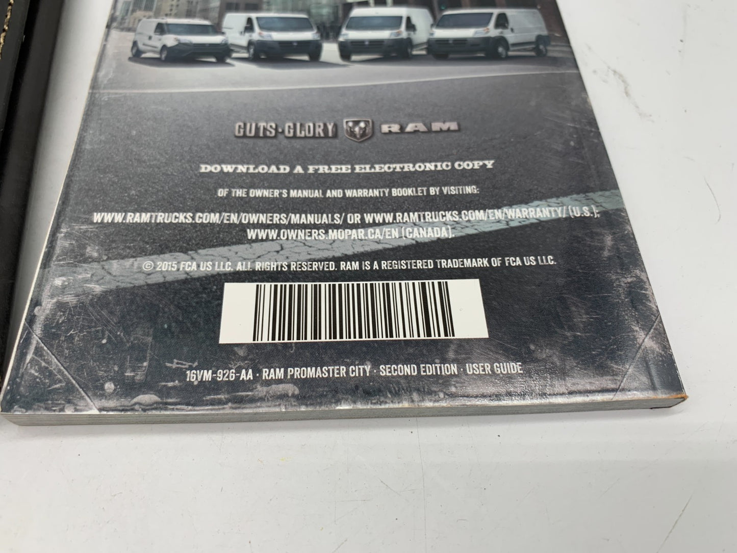 2016 Ram Promaster City Owners Manual with Case OEM
