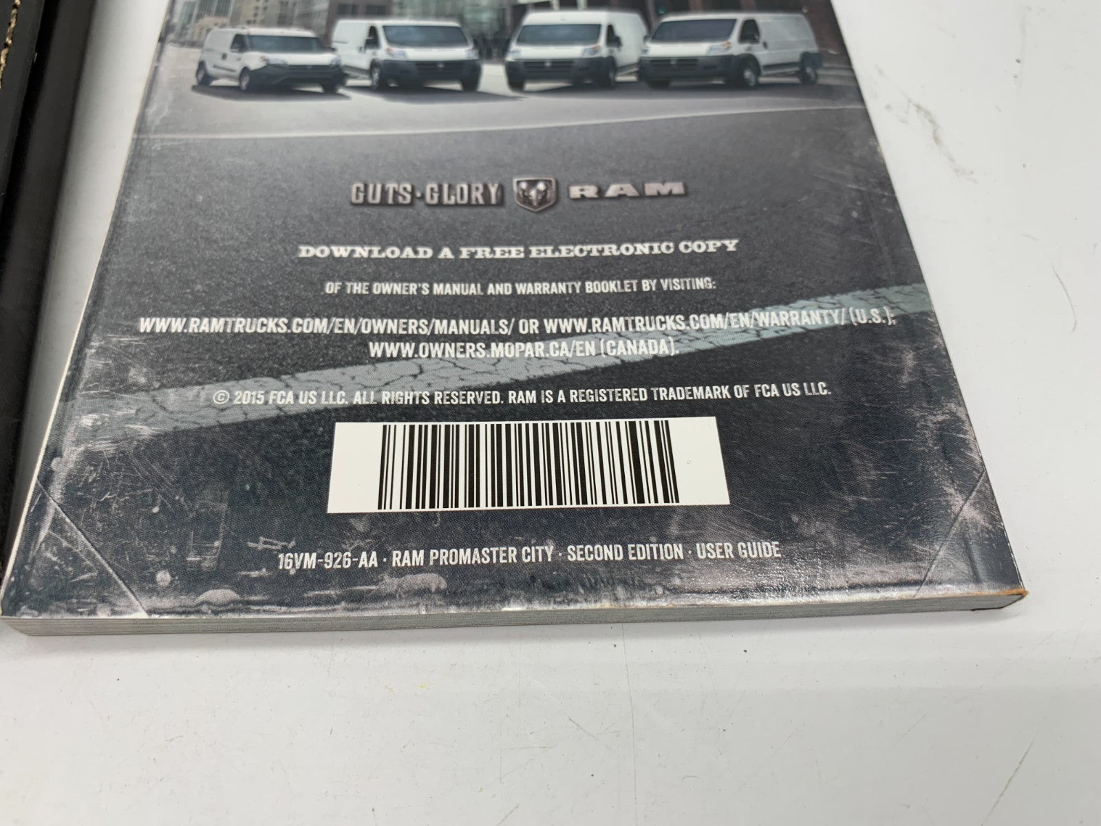 2016 Ram Promaster City Owners Manual with Case OEM